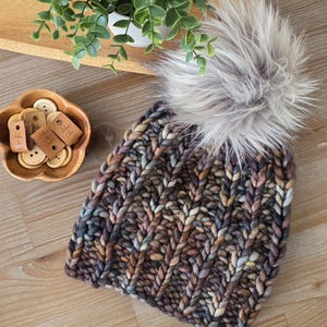 Ruche Beanie and Cowl Knitting Pattern | Bulky and Super Bulky Yarn | Easy Hand-knit (PDF Pattern) image 11