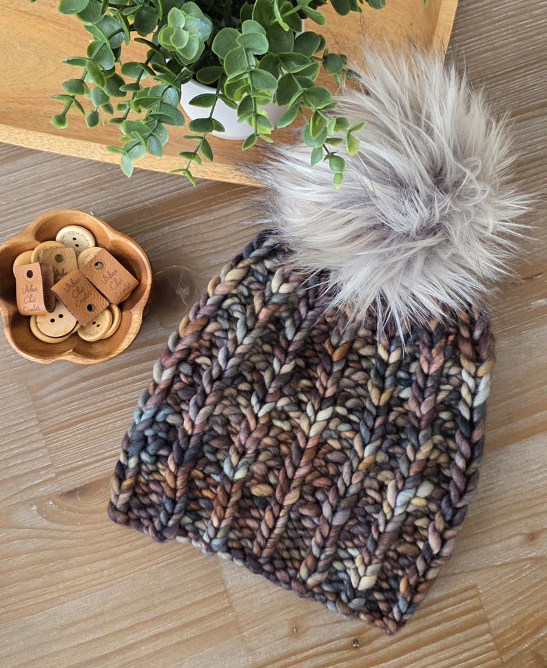 Ruche Beanie and Cowl Knitting Pattern | Bulky and Super Bulky Yarn | Easy Hand-knit (PDF Pattern) image 11