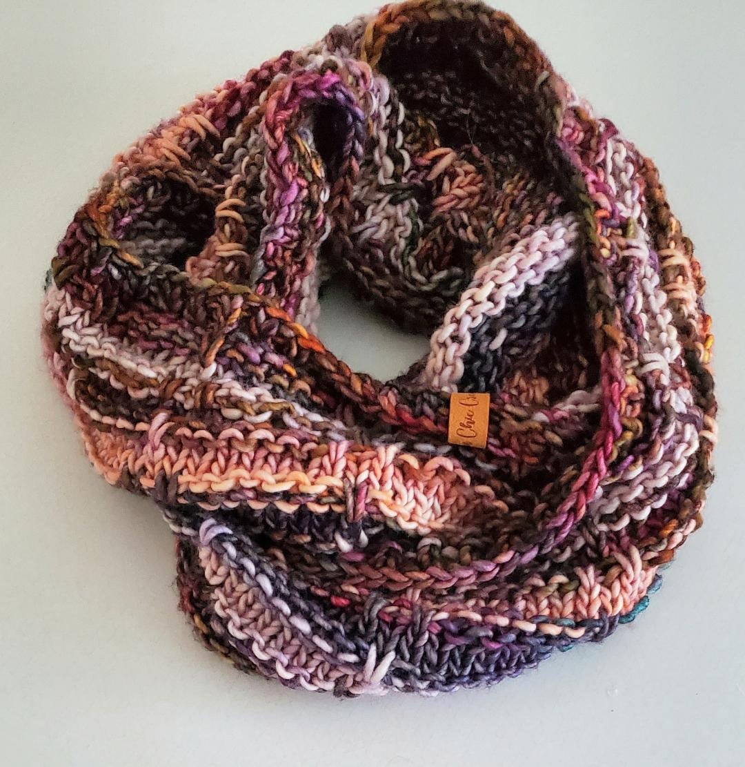 WAYFARER INFINITY SCARF by Urban Chic Crochet | Easy Knitting Pattern in  the Round | Hand-knit Scarf - Etsy, image size:1080x1111