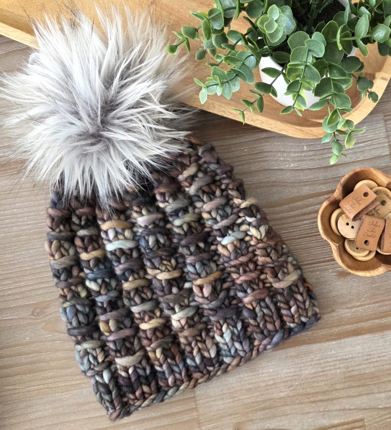 Ruche Beanie and Cowl Knitting Pattern | Bulky and Super Bulky Yarn | Easy Hand-knit (PDF Pattern) image 12