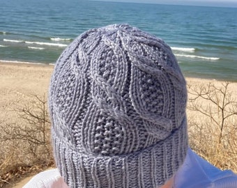 Cairn Beanie & Cowl Knitting Pattern: Worsted Weight Unisex Design (PDF Pattern)