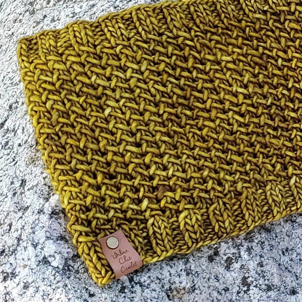 Knitting Pattern | The WIND ROVER COWL by Urban Chic Crochet | Knitted Cowl Pattern | Knitting Pattern in Three Yarn Weights
