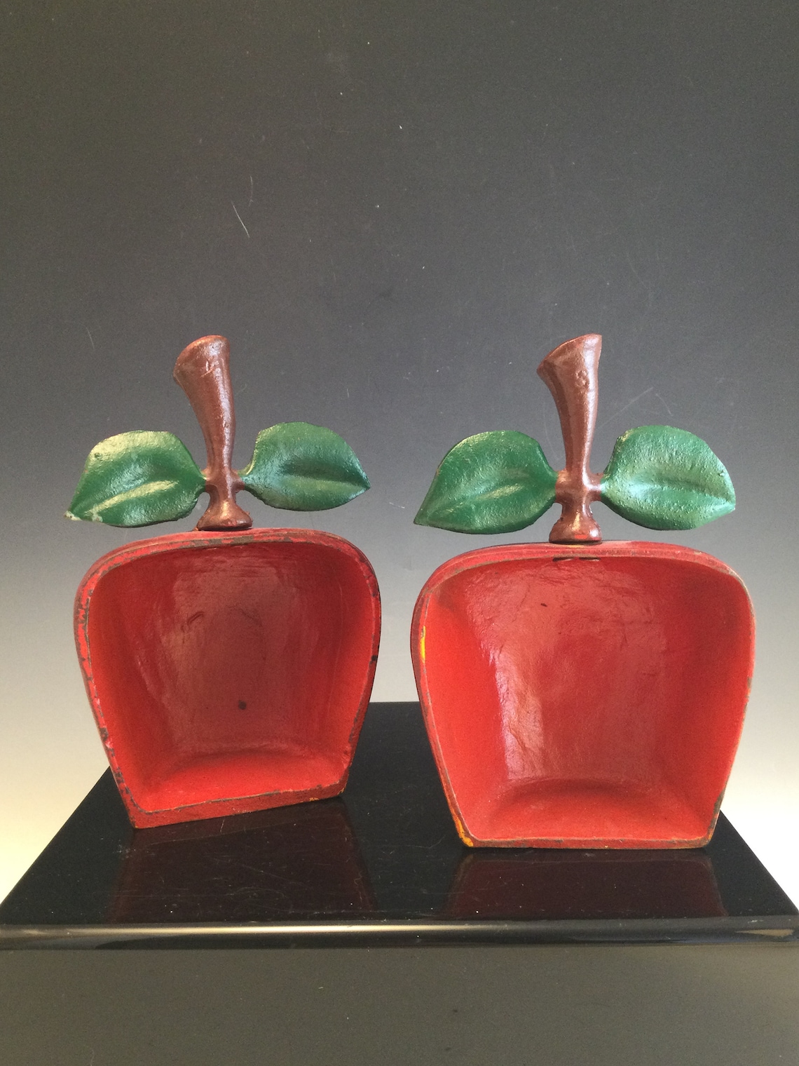 Vintage Cast Iron Apple Bookends Etsy Canada