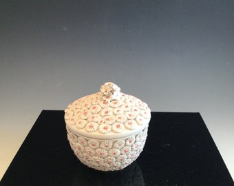 Vintage Italian ceramic millefiore lidded jar