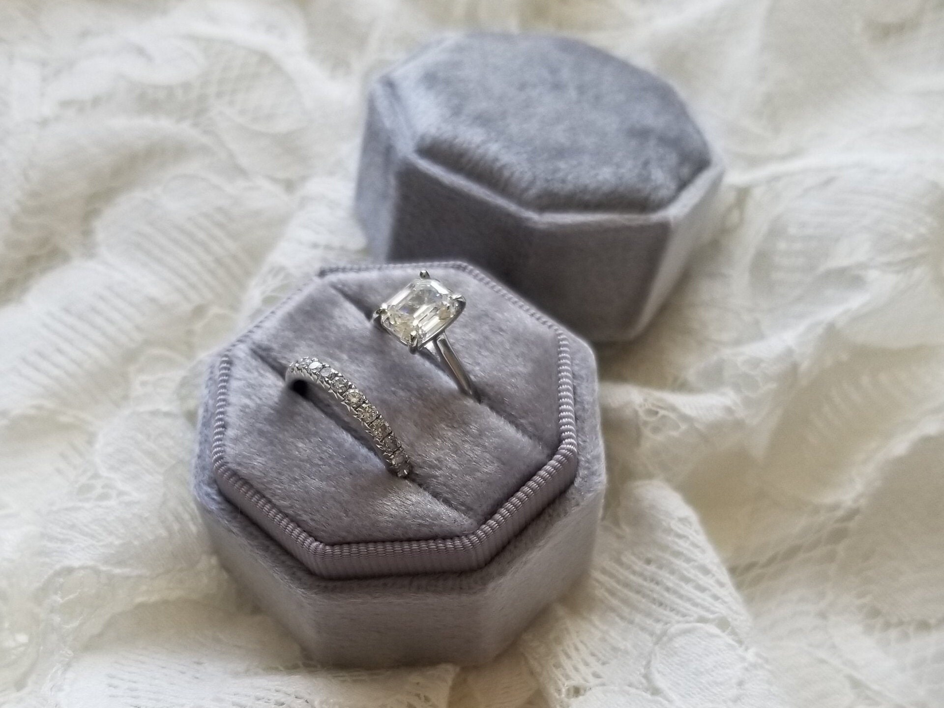 Velvet Ring Box Engagement Ring Keepsake Box Bridal Photo Pros Gift Box Wedding 