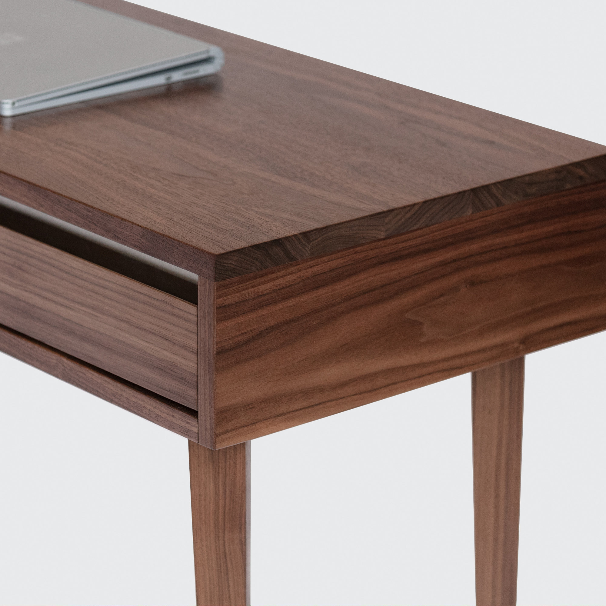 Narrow computer desk midcentury modern study and writing Etsy