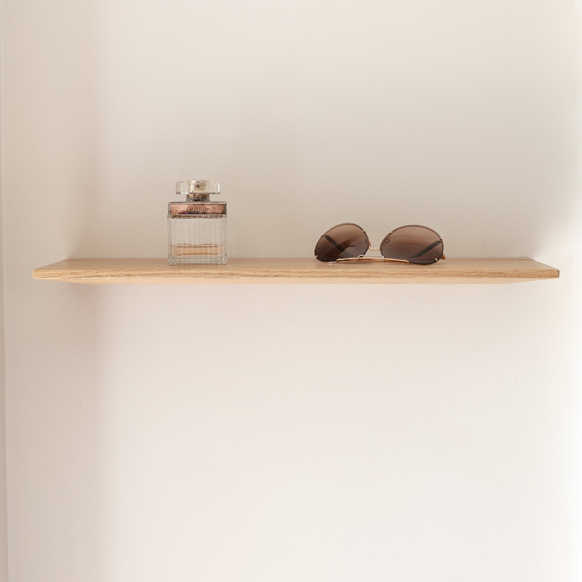 Thin floating shelves wall mounted shelf white oak 5 Etsy