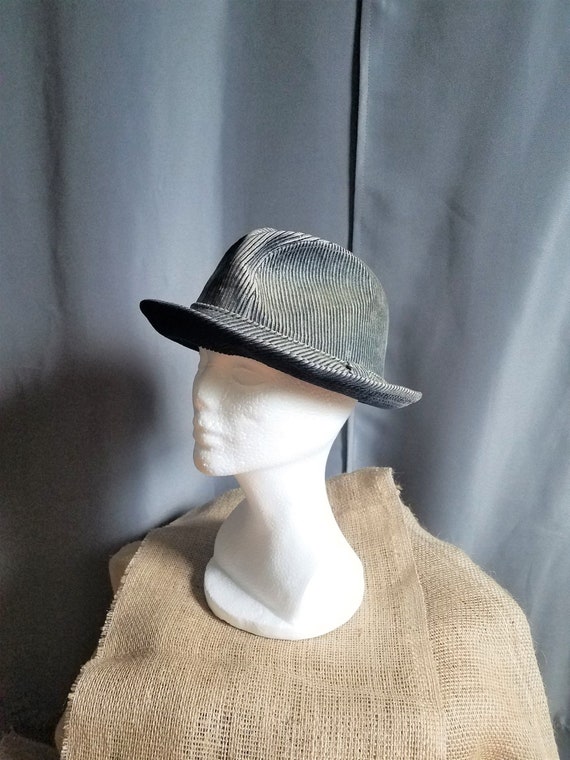 Vintage Women's Corderoy Hat-Size 7-7 1/8-EXCELLEN