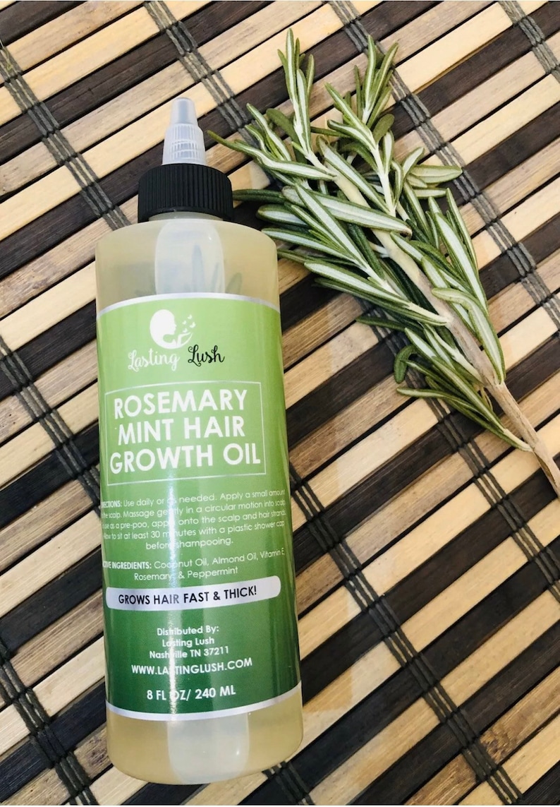 Rosemary Mint Hair Growth Oil Aceite para el crecimiento del Etsy Rosemary Mint Hair Growth Oil Aceite para el crecimiento del Etsy