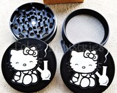 Hello Kitty Herb Grinder 63mm 2.5 Inches LARGE GRINDER For Herb Spice Coffee Flower Hello Kitty Cute E Girl Gift E-Girl Goth Girl Pop Cultur