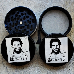 Pablo Escobar Narcos Herb Grinder 63mm 2.5 Inches LARGE GRINDER Herb Spice Coffee Birthday Gift La Mamalona El Cuh Edgar Medellín Cartel