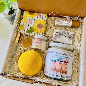 Thought a Few Warm Fuzzies Might make you feel Better | Get Well Gift | Thinking of you | Thoughtful gift