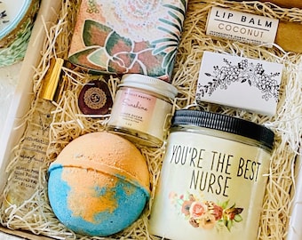 Nurse Gift Box | Spa Set, Candle, Body Butter & More
