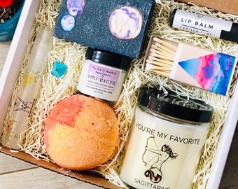 Sagittarius Birthday Gift | Gift Set | Sagittarius Zodiac Gift | Organic Body Care | Custom gift for Her | Gift for Girlfriend | Zodiac Gift