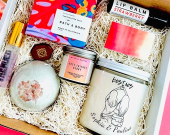 Personalized Best Friend Gift Box | Bestie Gift box | bFF | Spa Gift Box for her