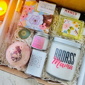 Deluxe BadAss Mama Spa Care Package | Mom Gift | Spa gift set | New Mom Gift