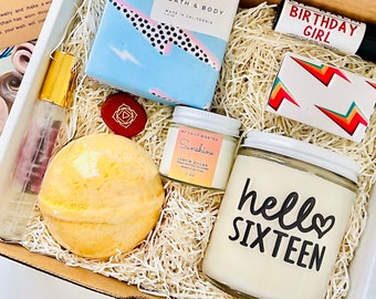 Sweet Sixteen Spa Gift Box | Handmade Artisan Soap & Soy Candle