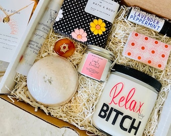 Relax B*tch Spa Care Package | Self Care Gift Box | Sympathy Gift | Relaxing Gift for her