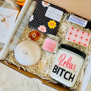Relax B*tch Spa Care Package | Self Care Gift Box | Sympathy Gift | Relaxing Gift for her