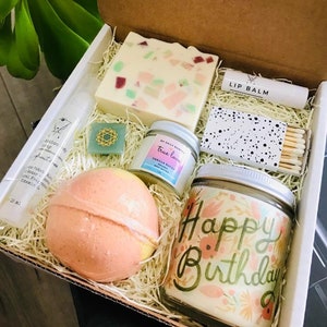 Happy Birthday | Personalized Gift |Organic gift set | Custom Gift box | Send a Gift  |Birthday Present | Spa Gift Box | Birthday Basket