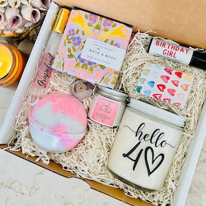 Deluxe Hello 40th - Birthday spa gift | Birthday gift for her | Spa gift set