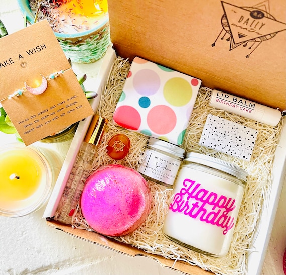 Happy Birthday Personalized Gift Organic Gift Set Custom Gift Box