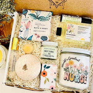 Worlds Greatest Nurse spa gift box | Happy Nurse appreciation gift for her | Care Package | Gift for her | Spa Gift box