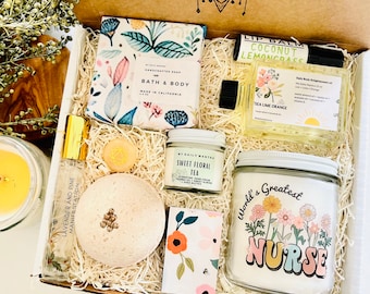 Worlds Greatest Nurse spa gift box | Happy Nurse appreciation gift for her