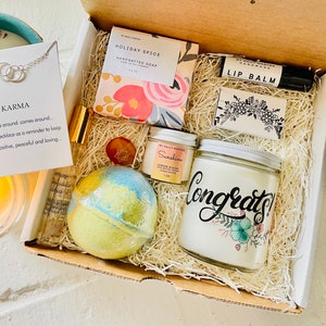 Congrats | Job Promotion | Congratulations Box | Congratulations Gift | Gift Box | Engagement Gift | Gift for Her | Congratulations Card