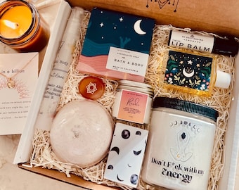 Energy Spa Gift Box – Self-Care Package with Soy Candle & Artisan Soap