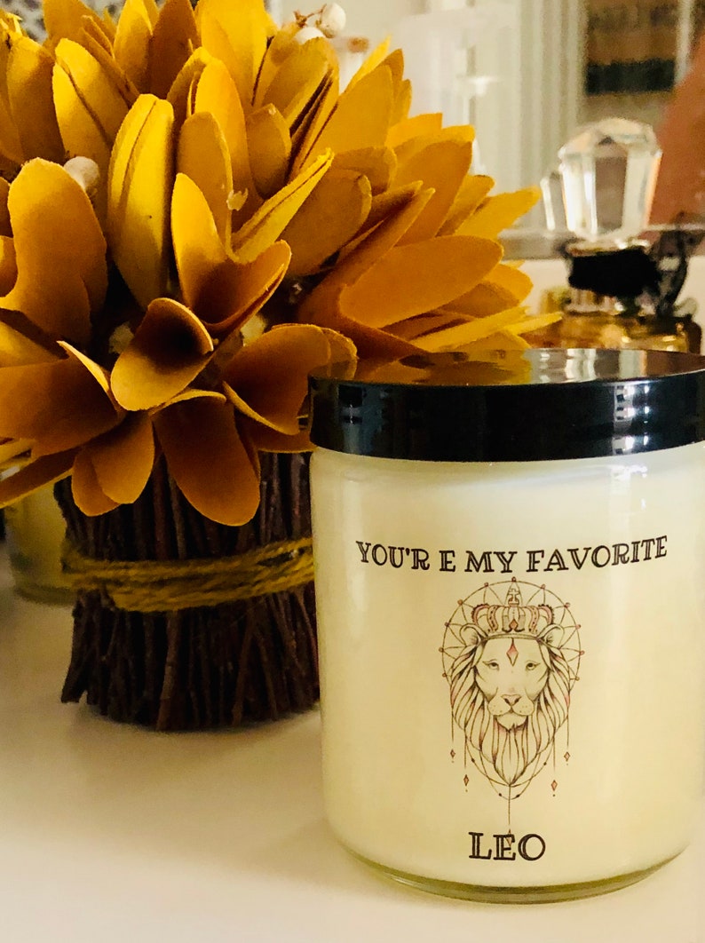 Leo Birthday Gift Zodiac Gift birthday Gift leo Candle Etsy