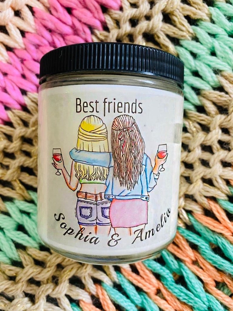 Best Friends Personalized Name Mantra Box Gift Gift for Best Friend Happy Birthday Best Friend Besties Gift box gift for Her image 2