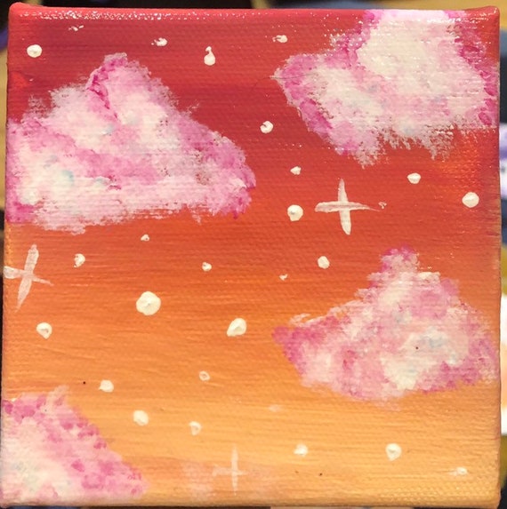 Sunset Clouds Painting Painting Inspired