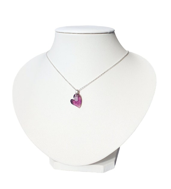 Pink Butterfly Necklace Made with Swarovski(R) Crystal Sterling Silver Pink Butterfly Necklace Made with Swarovski(R) Crystal Sterling Silver