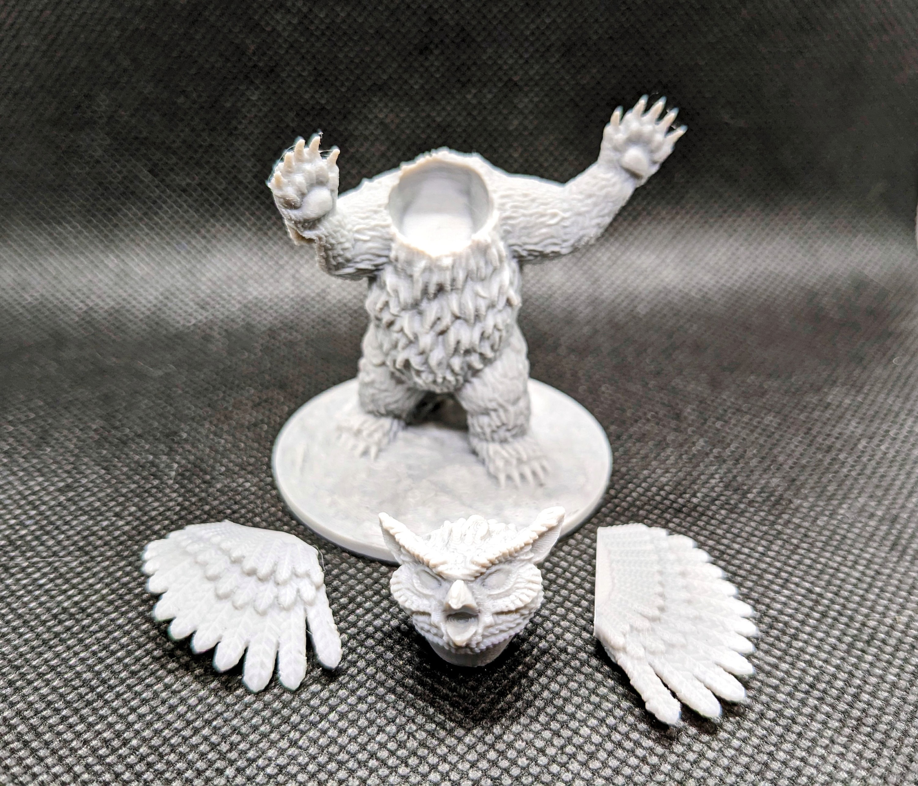 Owlbear, Cubs & Rug - *d20 Miniatures* - Etsy