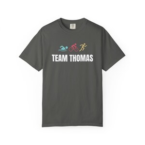 Triathlon Ironman Team Name T-shirt | Customizable Shirt image 6