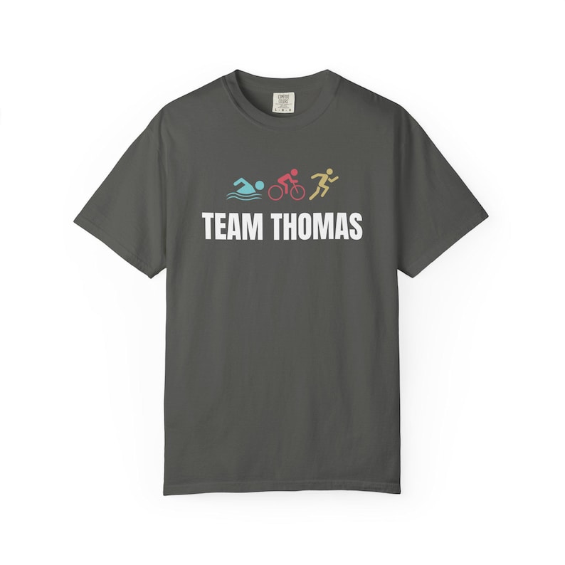 Triathlon Ironman Team Name T-shirt | Customizable Shirt image 6