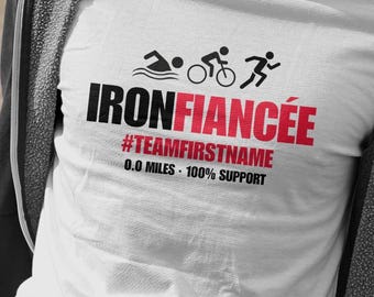 Ironman Fiancée Support T-Shirt Template | Editable Canva Design | Digital Download