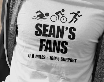 Triathlon Support Crew T-Shirt Template | Editable Canva Design | Digital Download