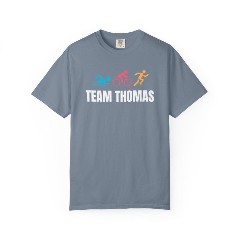 Triathlon Ironman Team Name T-shirt | Customizable Shirt image 7