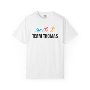 Triathlon Ironman Team Name T-shirt | Customizable Shirt image 4