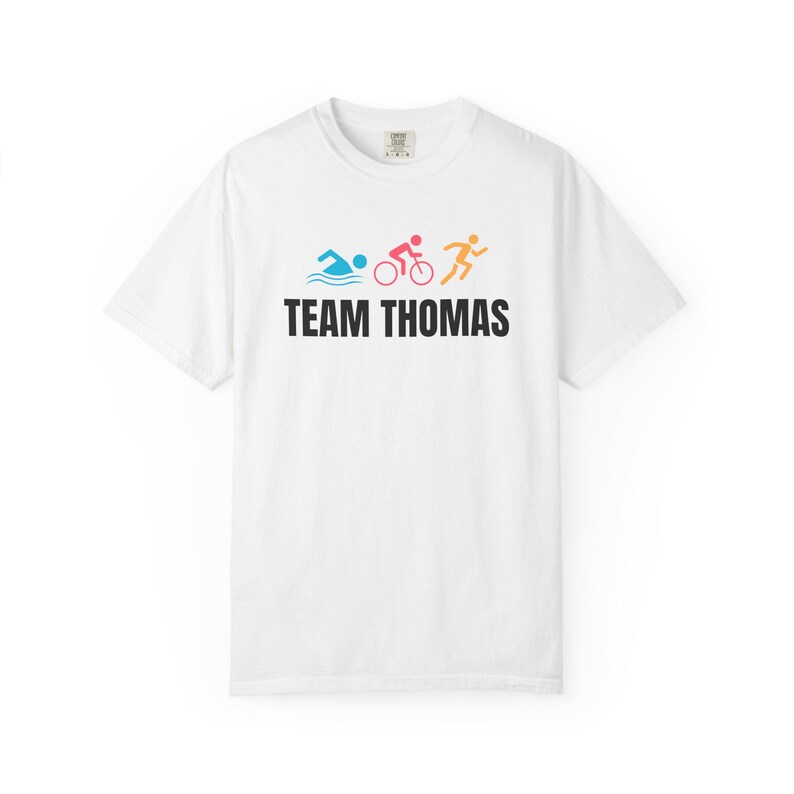 Triathlon Ironman Team Name T-shirt | Customizable Shirt image 4