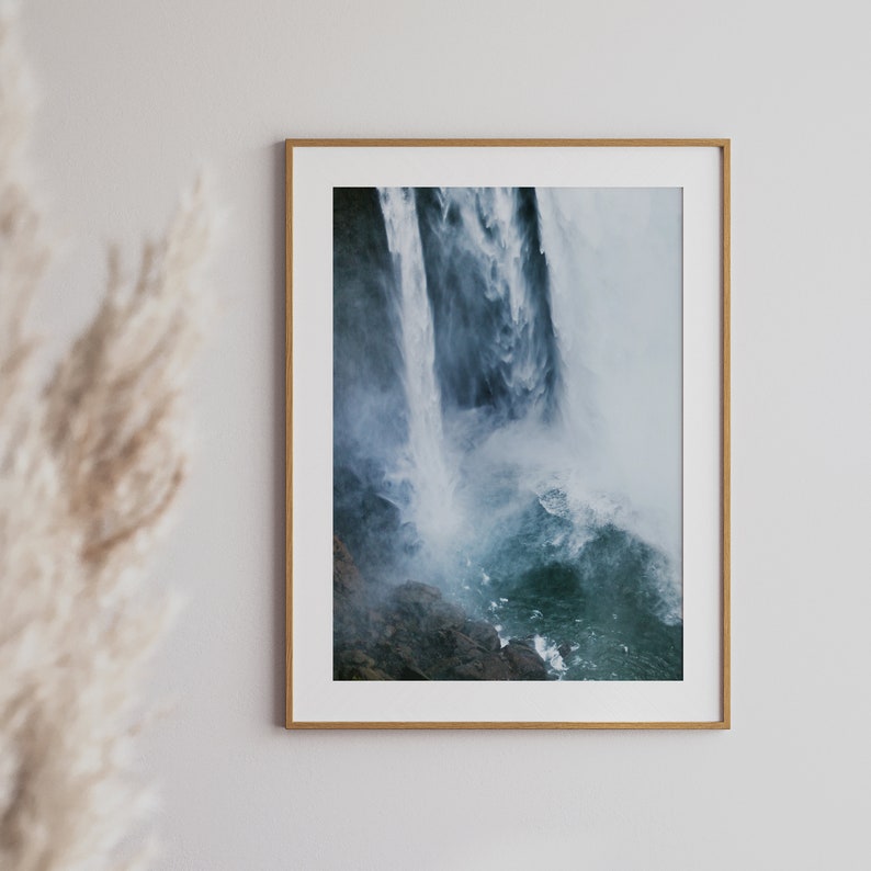 This listing is a set of 6 Downloadable Mountain photo prints. The mountain prints have hues of green and blue in the mountains, trees, waterfalls and ocean. It is perfect for wall art in rustic living rooms, bedrooms, and dining rooms.