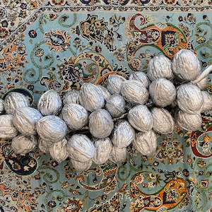 Sofreh aghd  nut cluster, silver , walnut  cluster