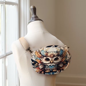 Einzigartige Eulen Bauchtasche/Gürteltasche/Crossbody Bag