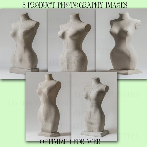 Product Photography Resource - Canvas Torso Mannequins