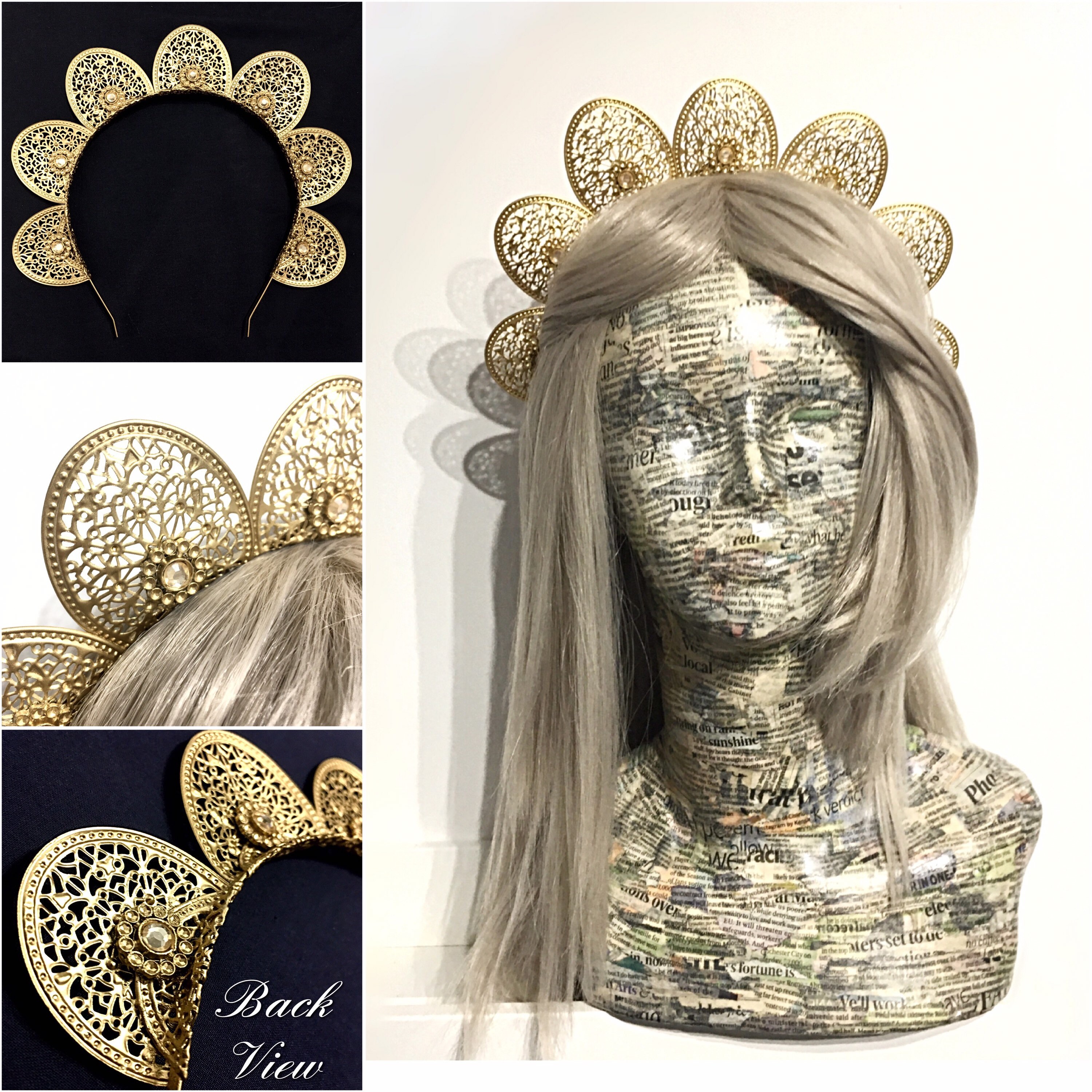 Custom Halo Headband a Handcrafted Filigree Headpiece in You Etsy UK