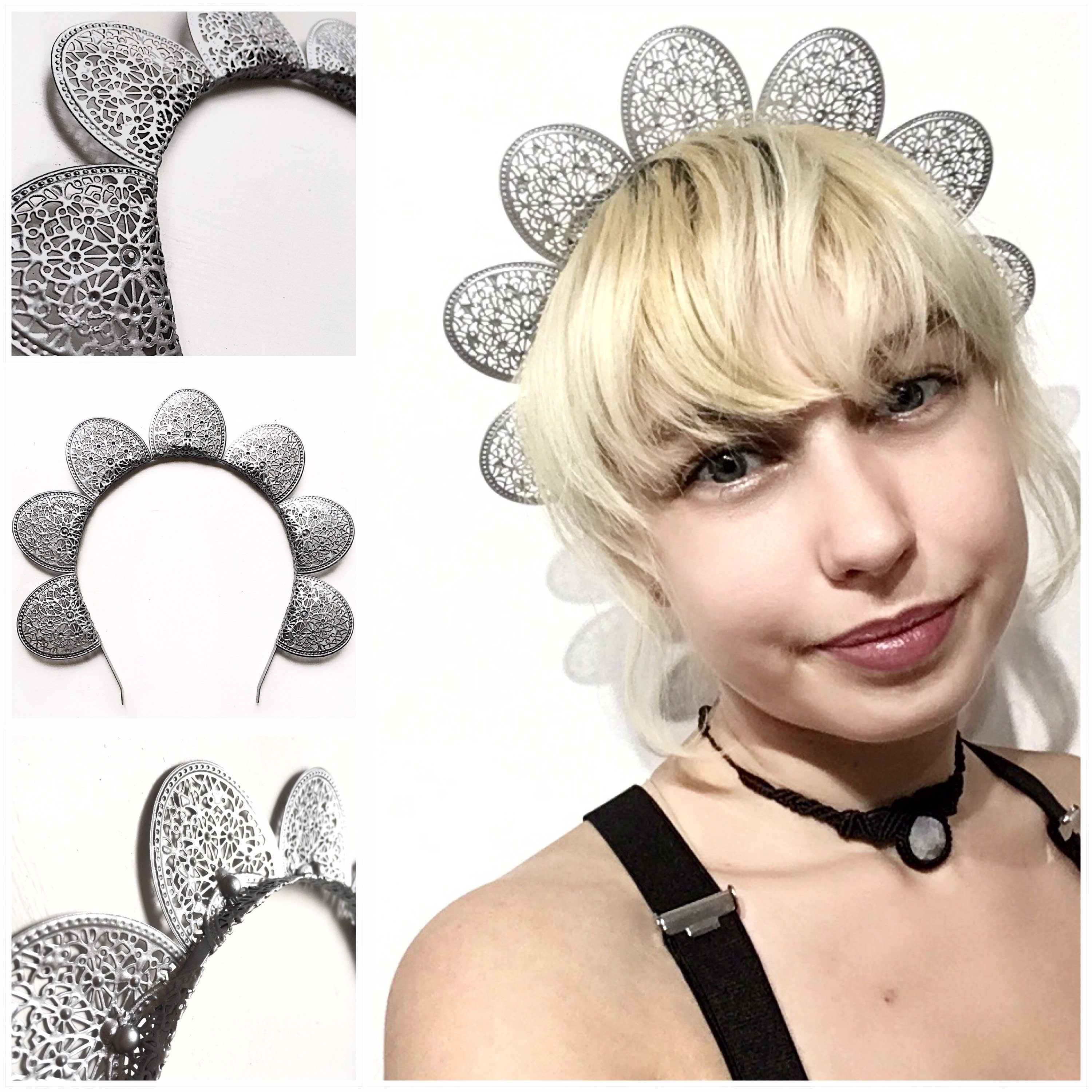 Custom Halo Headband a Handcrafted Filigree Headpiece in You Etsy UK