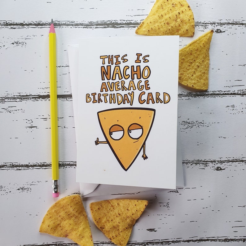 Funny Birthday Card Food Birthday Card for Him for Her Etsy