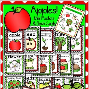 Appels miniposters en flashkaarten
